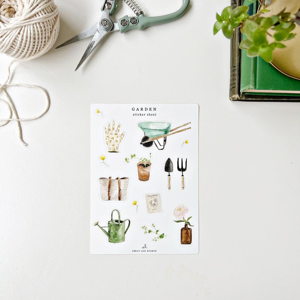 garden sticker sheets - emily lex studio