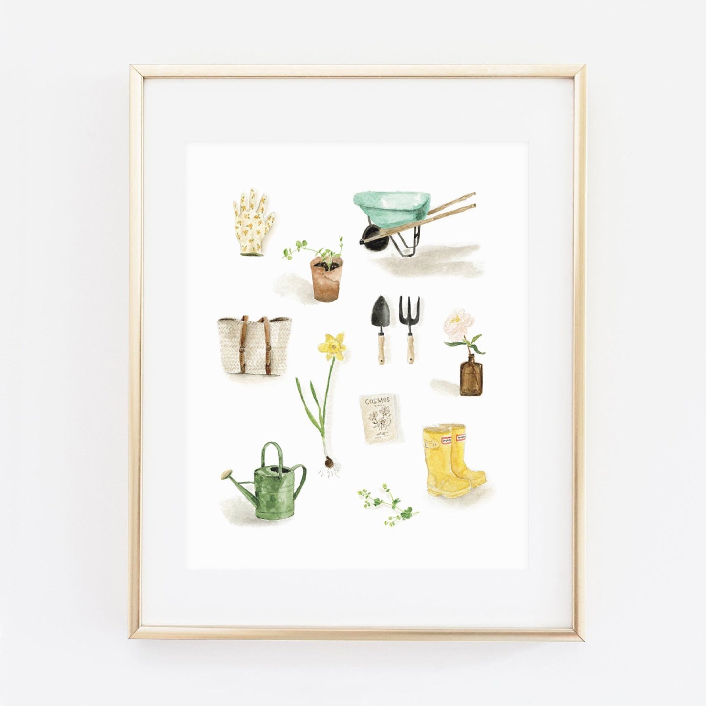 gardening art print - emily lex studio