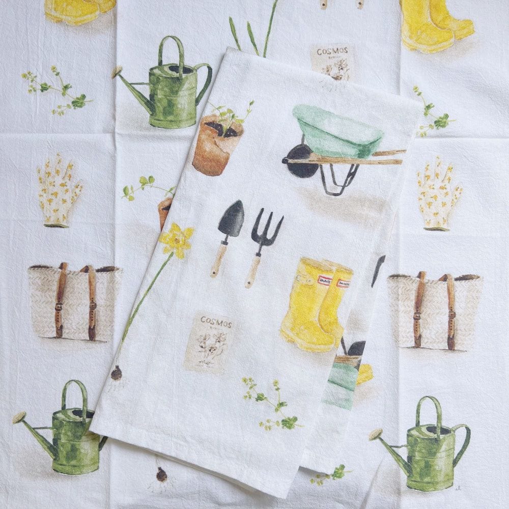 tea towel - gardening - emily lex studio
