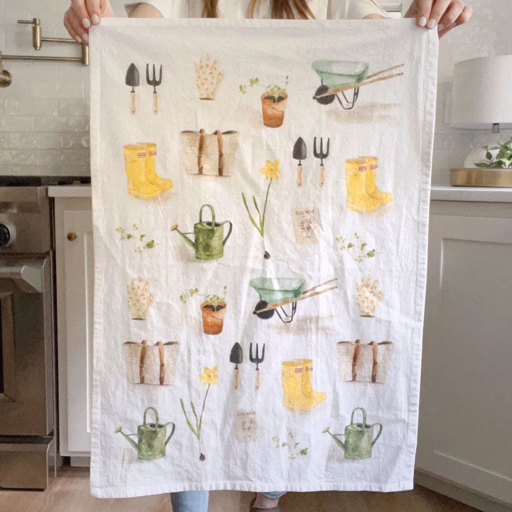 tea towel - gardening - emily lex studio