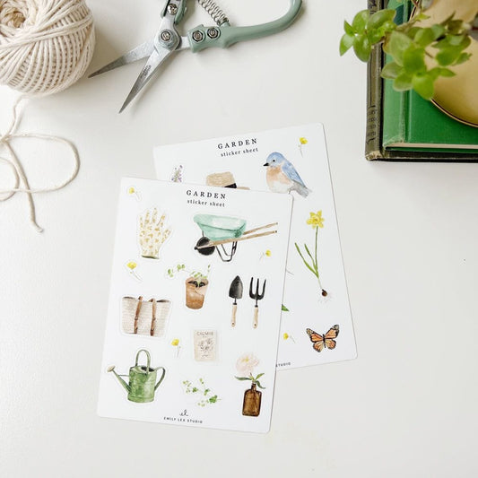 garden sticker sheets - emily lex studio