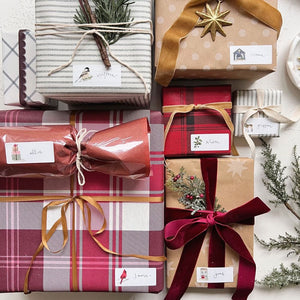 christmas gift tag sticker sheets