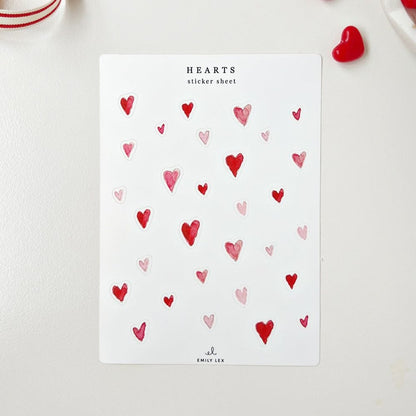 valentine sticker sheets - emily lex studio