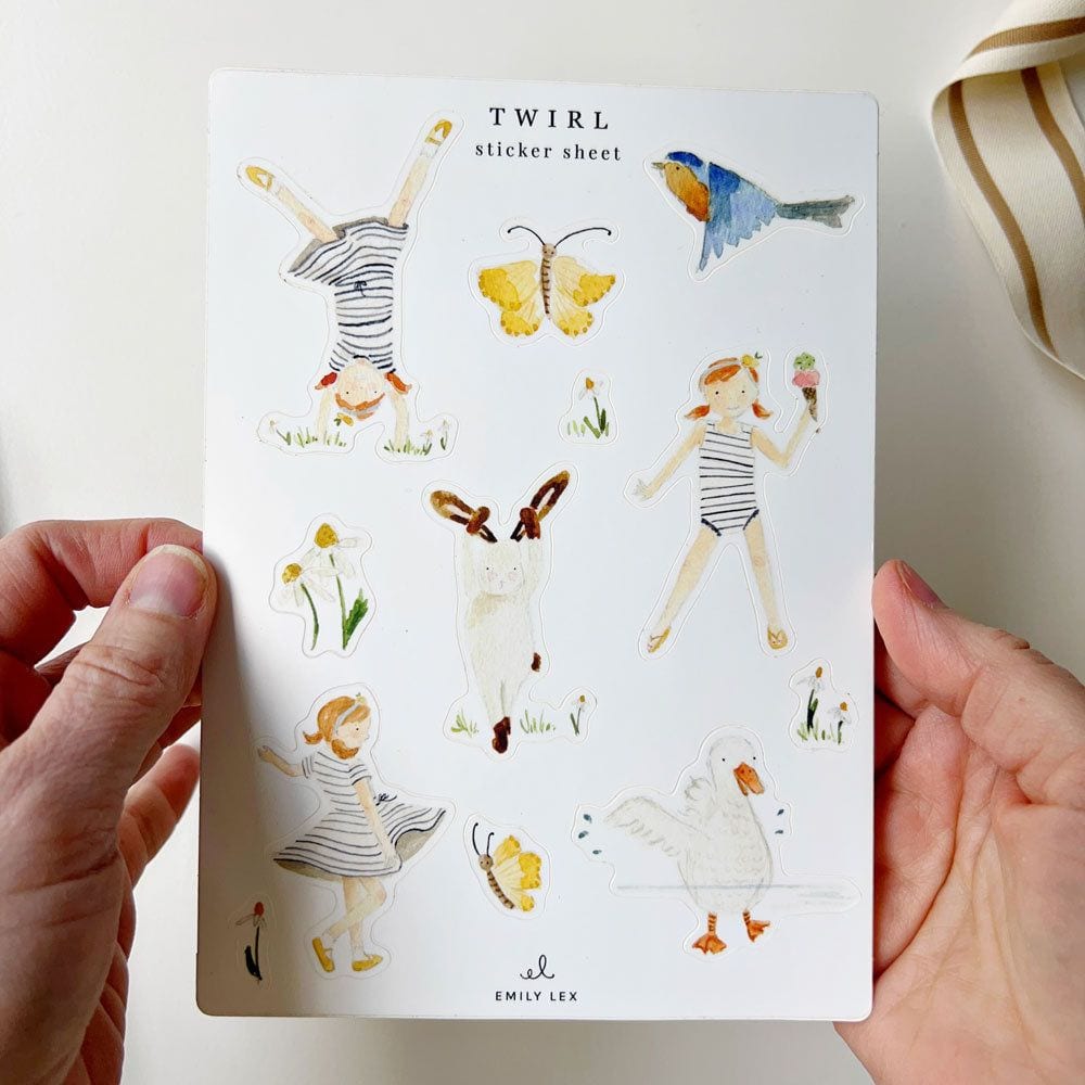 twirl sticker sheets - emily lex studio