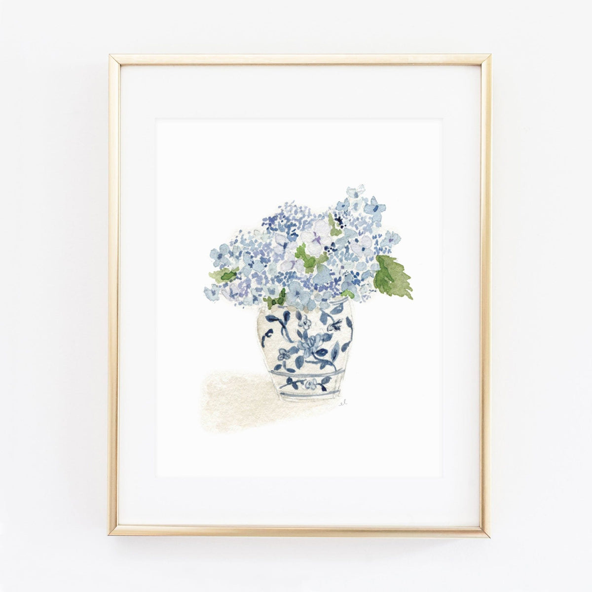 hydrangea bouquet art print - emily lex studio