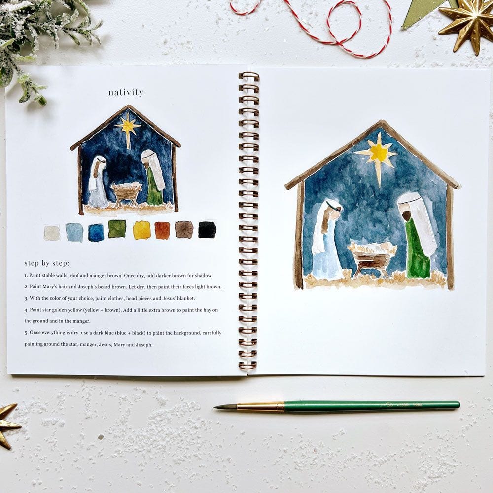 Watercolor Workbook: Winter & Christmas – Brighter Day Press