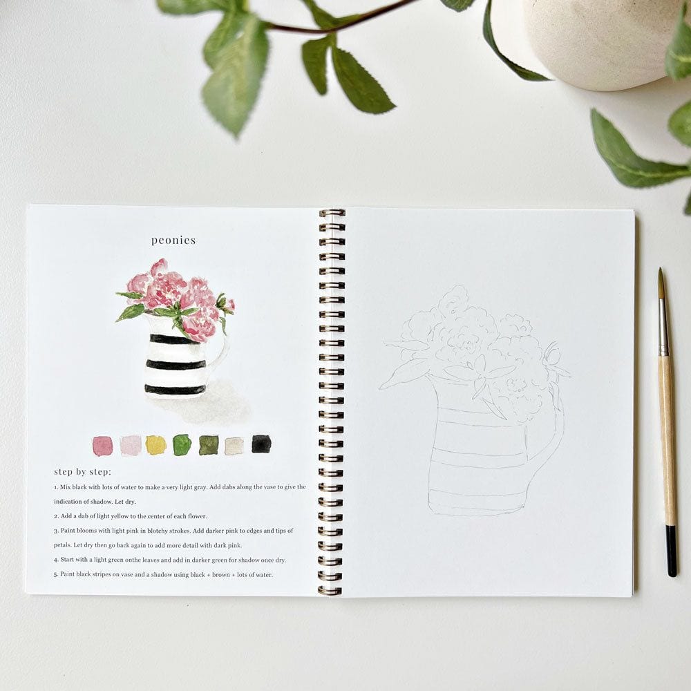 Spring is coming  and so is a new watercolor workbook! #watercolor  #watercolorwednesday #daisies #watercolorillustration, By Emily Lex Studio
