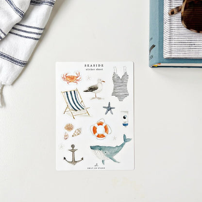 seaside sticker sheets - emily lex studio