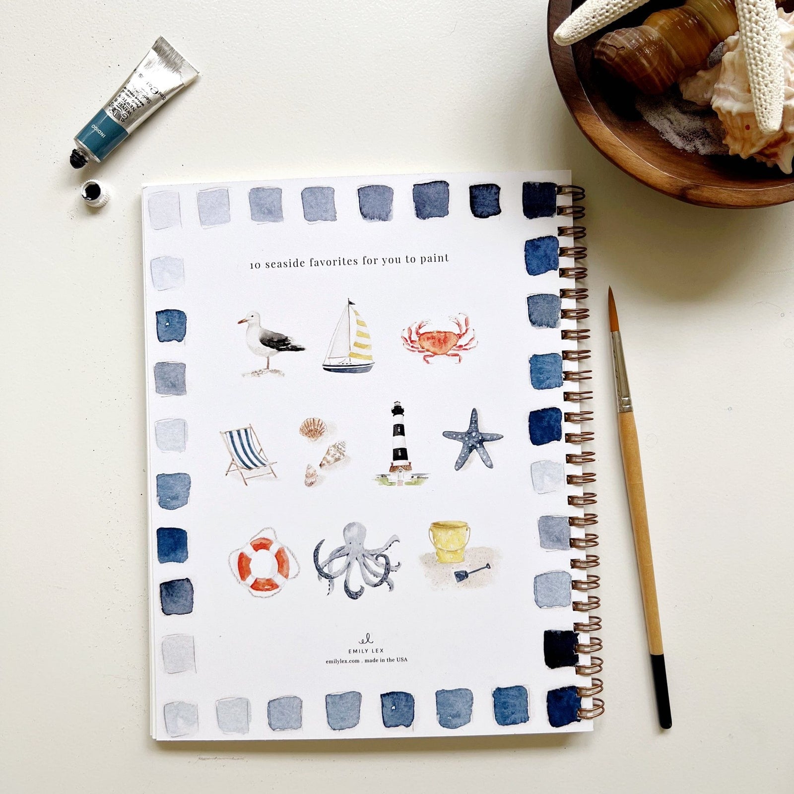 birds watercolor workbook - emily lex studio