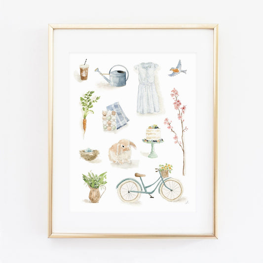 springtime art print - emily lex studio