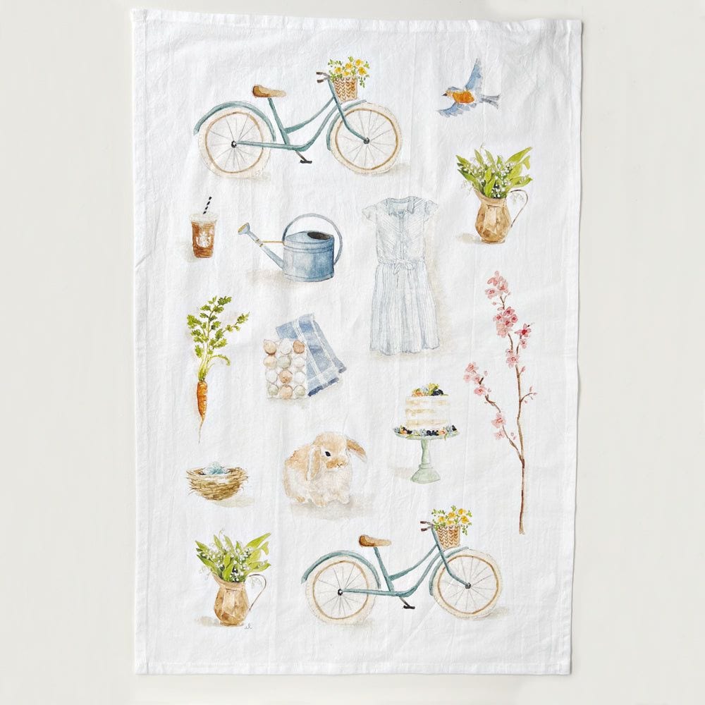 tea towel - springtime - emily lex studio