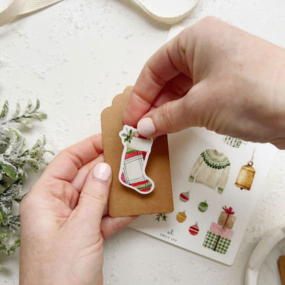 christmas sticker sheets - emily lex studio