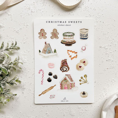 christmas sticker sheets - emily lex studio