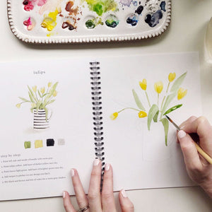 watercolor workbook flowers - emily lex studio
