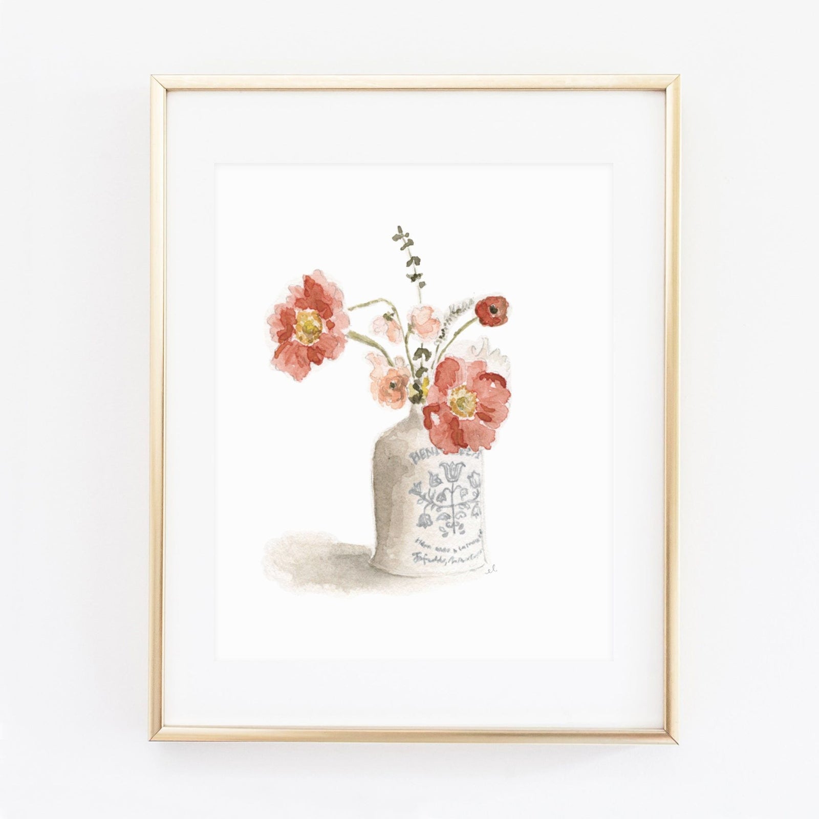 vintage bouquet art print - emily lex studio